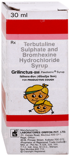 Grilinctus Bm Paediatric Syrup 30Ml